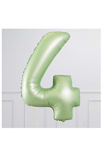 BİDOLUMUTLULUK 76 Cm Water Green Foil Balloon - Number Celebration Fun