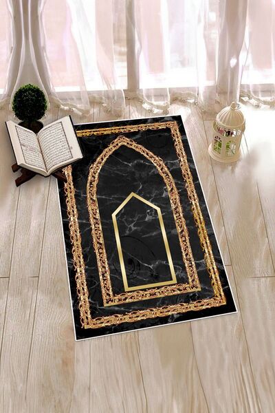 EY HOME Covoraș de rugăciune modern, lavabil, cu bază anti-alunecare, cu impr...