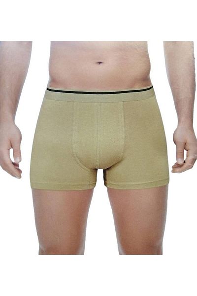 Sedef Yıldızı 12 Τεμάχια Χακί Χρώμα Οικονομικό Lycra Boxer