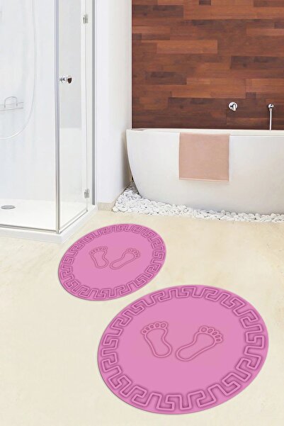 EY HOME Ψηφιακό σετ τουαλέτας μπάνιου με αντιολισθητικό πλαίσιο με μοτίβο ποδ...