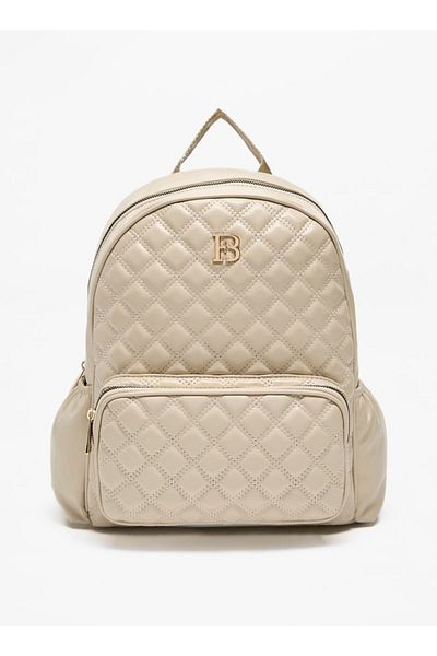 Flora Bella by Shoexpress Flora Bella Quilted Backpack with Adjustable Straps and Zip Closure