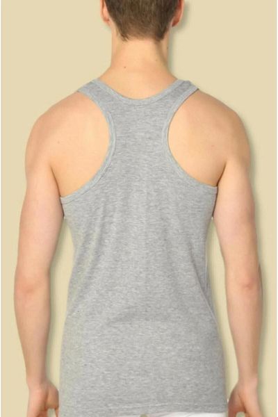 Tutku Gray Color Ribbed Athlete