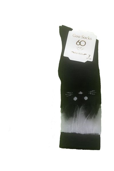Goo Socks 3 чифта черни детски чорапи до коляното