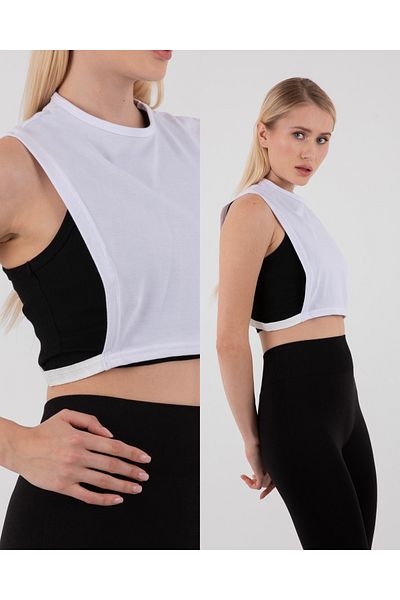 mirach Soft Fresh Fabric - Stand Collar Sleeveless Crop Neck Collar, Anti-Sweat Hijab Dress