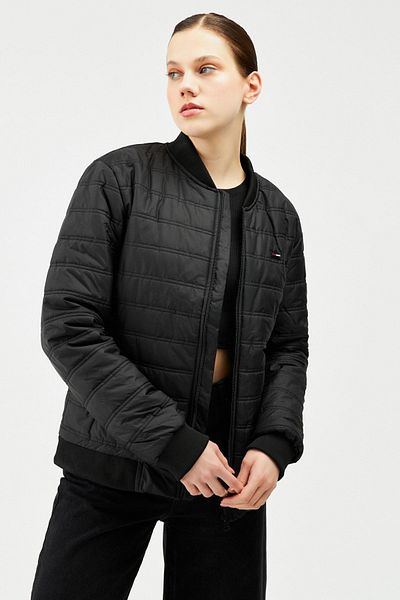 D1fference Women's Black Water and Windproof College Collar Coat