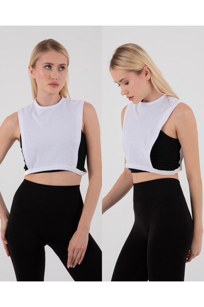 mirach Pack of 2 Crew Neck Sleeveless Half Crop Neck Collar |   Soft Texture, Non-Sweating Fresh Fabric Hijab Underwear