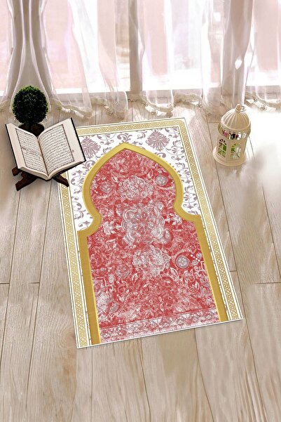 EY HOME سجادة صلاة رقمية مطبوع قابلة للغسل كهدية مقاس 70x130 سم