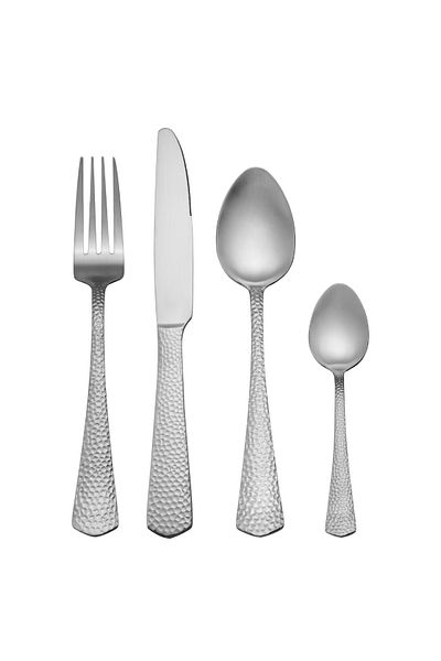 MIKASA MKCUTBROAD16PC طقم أدوات مائدة من الفولاذ المقاوم للصدأ مكون من 16 قطعة