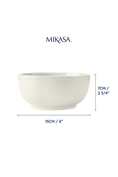 MIKASA MKCBBOWLPK4 Cranborne Stoneware 4lü 15cm Mısır Kasesi Seti