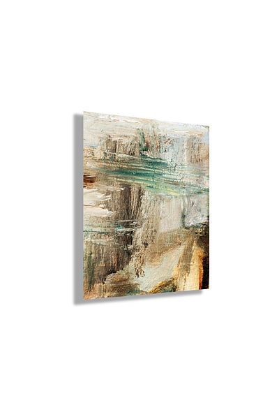 GAAGART Tempered Glass Table Glossy Abstract Design Image