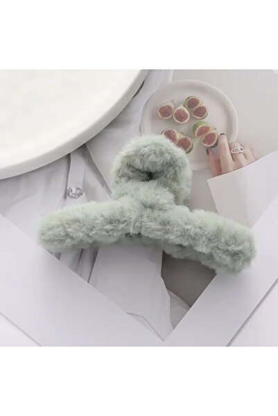 AYMETA Μεγάλη γυναικεία αγκράφα - Λούτρινο μοντέλο