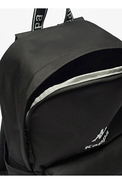 Kappa Logo Detail Backpack with Adjustable Shoulder Straps - W 15 x H 41.5 x D 28.5 cm