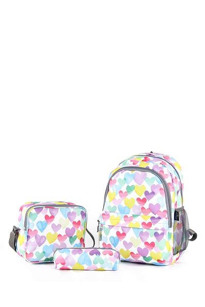 Cambridge Polo Club White Heart Backpack