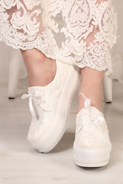 Berush Bride Seria 228 Pantofi de mireasa cu toc pane cu dantela florala