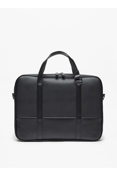 LBL by Shoexpress Solid Laptop Bag with Detachable Strap and Zip Closure