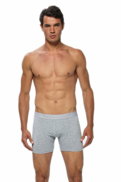 GÜMÜŞ 3 τεμάχια μπόξερ Lycra σε γκρι χρώμα