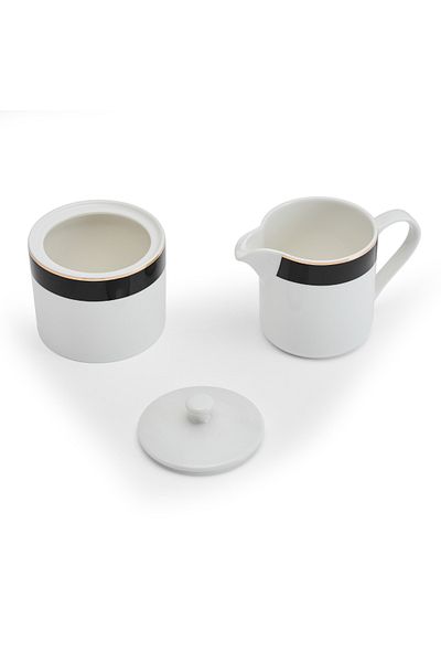 MIKASA Mkldsugcrmset Luxe Deco Set of 2 Sugar & Cream