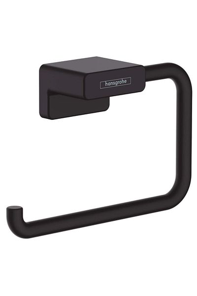 Hansgrohe Addstoris Black Satin Toilet Paper Holder - Without Cover 41771670