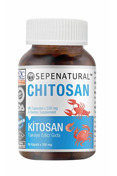Sepe Natural Chitosan Kitosan 90 Kapsül x 330 mg Çitosan SEPE
