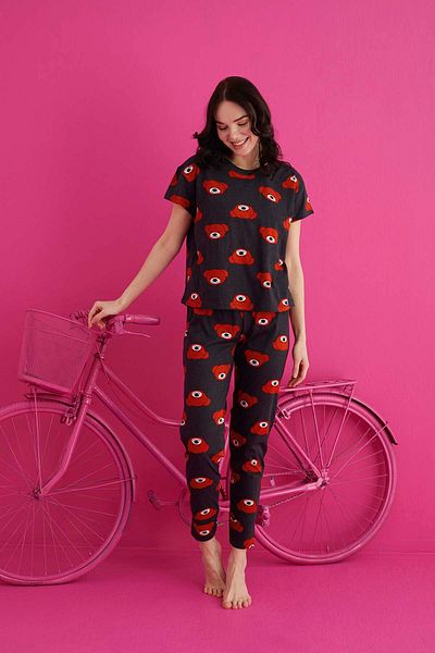 ELİZ HOMEWEAR Set de lenjerie de dormit confortabil din bumbac