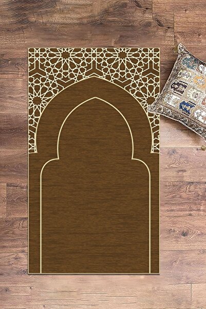 EY HOME سجادة صلاة رقمية مطبوع قابلة للغسل مقاس 70x130 سم