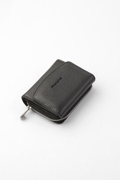 CENGİZ PAKEL Cengiz Pakel Women's Genuine Leather Mini Horizontal Snap Wallet/Portfolio - 65288 - Black