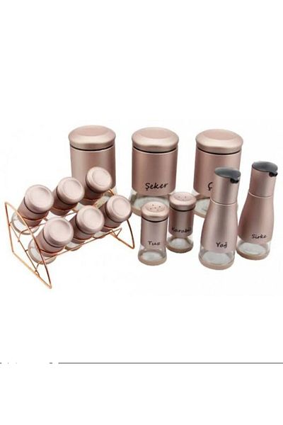 SİHİRLİ AYAKLAR 14 Piece Dowry and Spice Bowl Set - Sauce Bowl with Stand