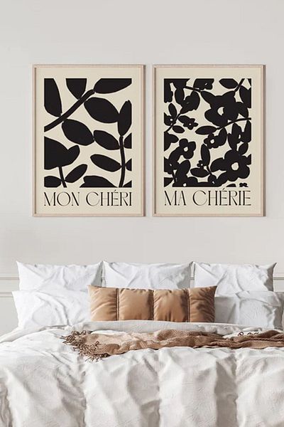 Taranist Paper Poster Modern Wall Decoration 4 Pcs
