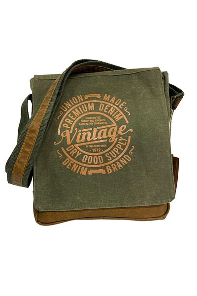 Old Cotton Western Bag 7112 - Waterproof and High Quality Canvas Messenger Bag