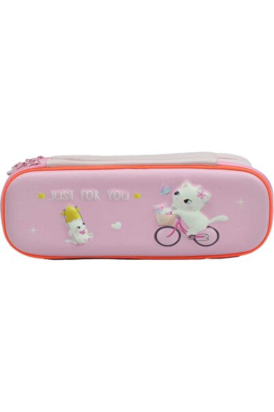 TAROS KIRTASİYE Cutie de creion în relief cu pisică cu 2 ochi