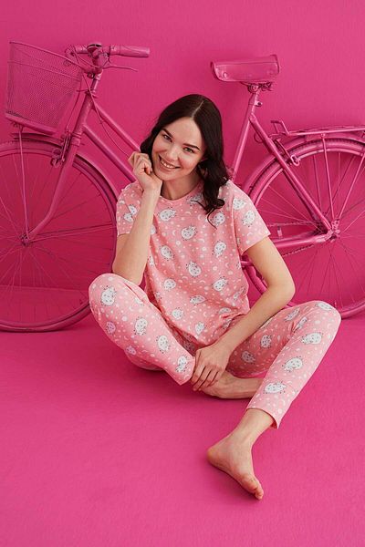 ELİZ HOMEWEAR Cotton Comfortable Pajama Set