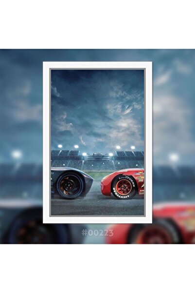 Plexit Şimşek Mcqueen Baskılı Ahşap Tablo