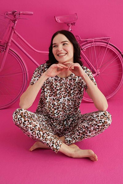 ELİZ HOMEWEAR Cotton Comfortable Pajama Set