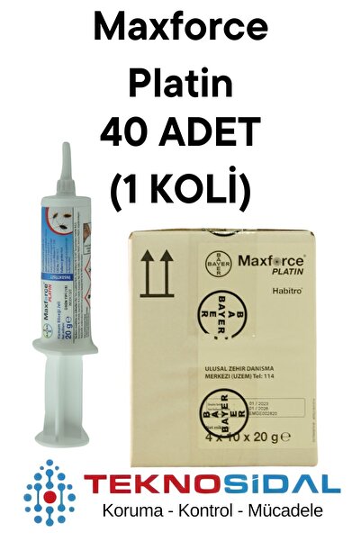 Bayer Maxforce Platin Hamamböceği Jeli 20gr | 1 Koli 40x20g | Distribütör Gar...