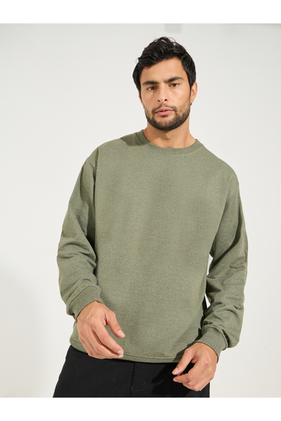 Styli Relaxed Fit Cotton Terry Sweatshirt