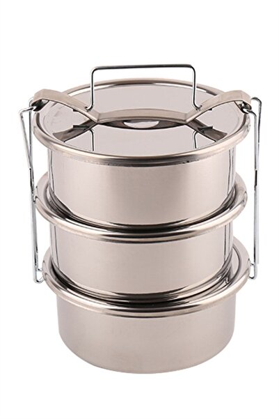 HEDEF TEMİZLİK Sefer Tası No1. 12 X 6 Cm..leva .paslanmaz Çelik.3'lü.1,2 Lt