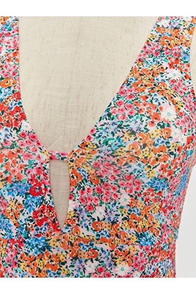 LC Waikiki Uv Protection Floral Women's Swimsuit