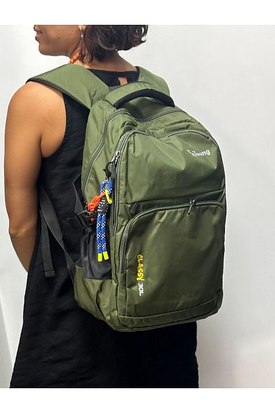 ÇÇS Green Unisex Large Size Waterproof Backpack - 51582