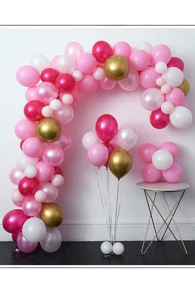 asöy Metallic Fuchsia Chrome Gold - Balloon Chain