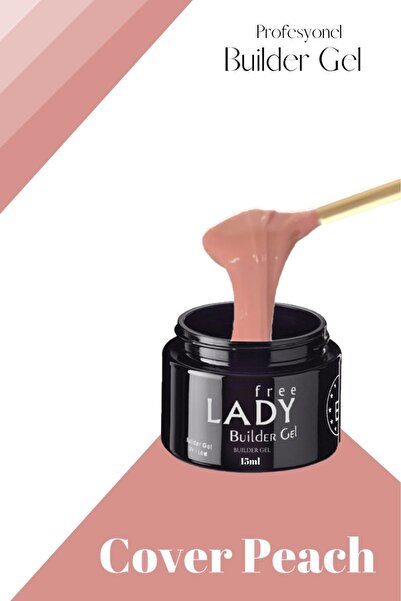 FREELADY Protez Tırnak Builder Uv/led Jel 15ml Cover Peach