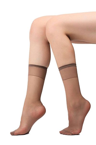 Müjde Κάλτσες 3 τεμαχίων Mink Color Thin Socket