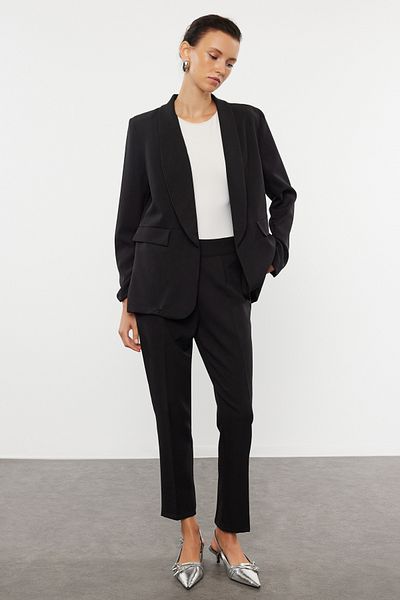 Trendyol Collection Black Blazer Jacket and Woven Trousers Set - TWOAW25AU00116