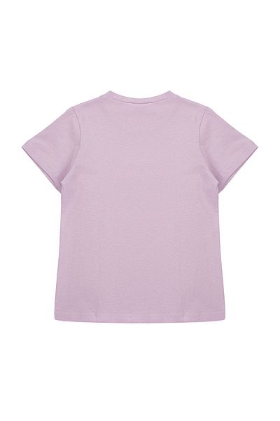 TRENDYOLKIDS Lilac*st Seasonal Thin Floral Print Ruffle T-shirt for Girl - Tkdaw25sw00008