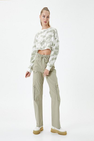 Koton Khaki-Jeans für Damen