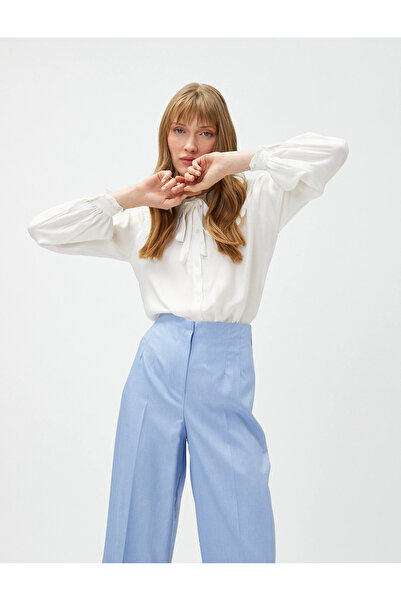 Koton Cămașă alb catifelat pentru femei