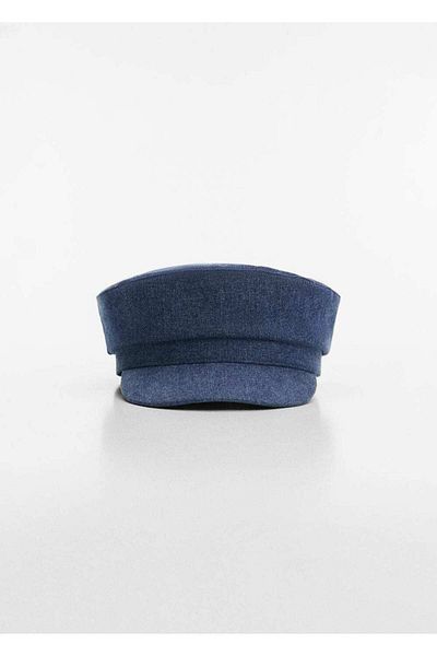 MANGO Woman Pălărie de brutărie din denim
