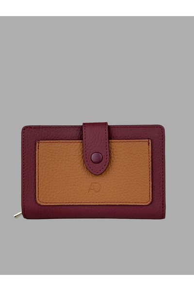 Ahıska Deri Ahıska Colorful Women's Leather Wallet with Coin Purse 60042