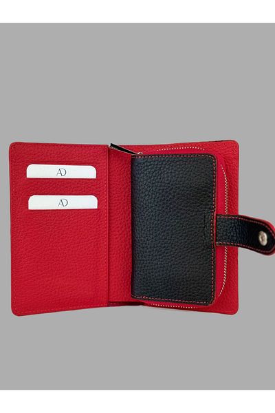 Ahıska Deri Ahıska Colorful Women's Leather Wallet with Coin Purse 60042