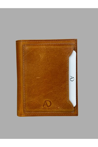 Ahıska Deri Мъжки портфейл с джоб за карти Ahıska Crazy Leather 1726