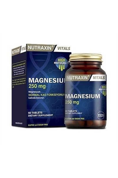 Nutraxin Magnesium 250 Mg 60 Tablets